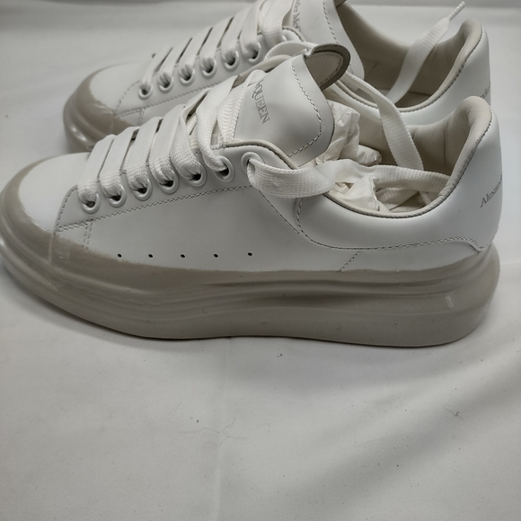 COPY - Alexander McQueen Oversized White Dipped Sneakers size 39.5 (men's 6.5) - Picture 3 of 11